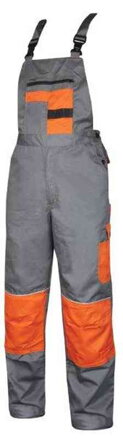 2STRONG kalhoty LACLové monterkové RFX šedá + oranžová