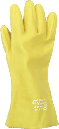 žlutá varianta - hřbet chemické rukavice 